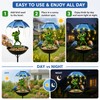 Solar Frog Bird Feeder Garden Light for Outdoor Décor –