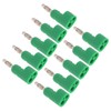 Sonew 10pcs 4mm Banana Plug Solderless Stackable Banana Plug Connectors