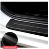 MAXDOOL 4Pcs Door Sill Protector Reflective 4D Carbon Fiber Leather