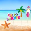 Summer Pool Beach Photo Booth Props 30 Pack Pool, Hawaiian,