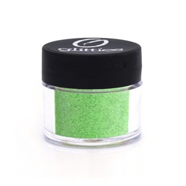 GLITTIES - Tinker Bell Green - Nail Art Iridescent Fine (.008") Glitter Powder - for Gel Nail Polish, Gel and Acrylic Nail Powder - (10 Gram Jar)