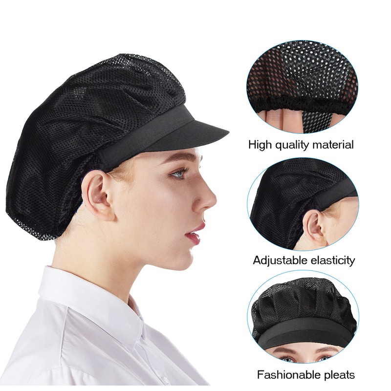 Nanxson 3pcs Chef Hat Kitchen Cooking Chef Cap Food Service