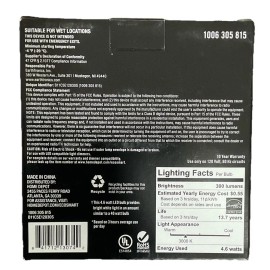 Eco-Smart EcoSmart 40W Dimmable LED Vintage Edison Light Bulb Bright White (3-Pack)