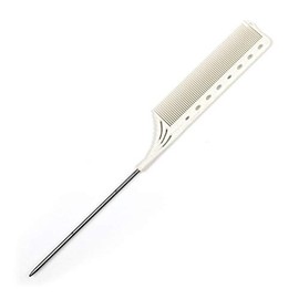 YSPARK YS-182-100 Y.S.PARK Tail Comb, White, WH, 1 Piece