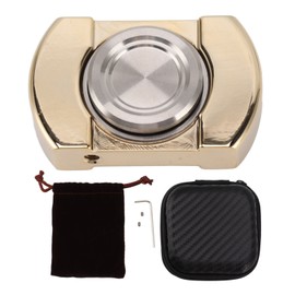 Rotation Slider Adults Toy Rectangular Autism Anxiety Stress Relief Fingertip Rotating Haptic Toy for ADHD Gold Plated