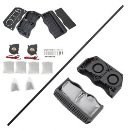 Toaot Air Filter, Nevermore Micro V5 Duo (Double Fan) Activated Carbon Filter Not Included Pressure Parts with Fan 5015 24V Front V2 Triden V0 Hardware Nuts