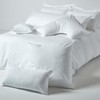 HOMESCAPES White Pure Egyptian Cotton Euro Size Pillowcase 60 x