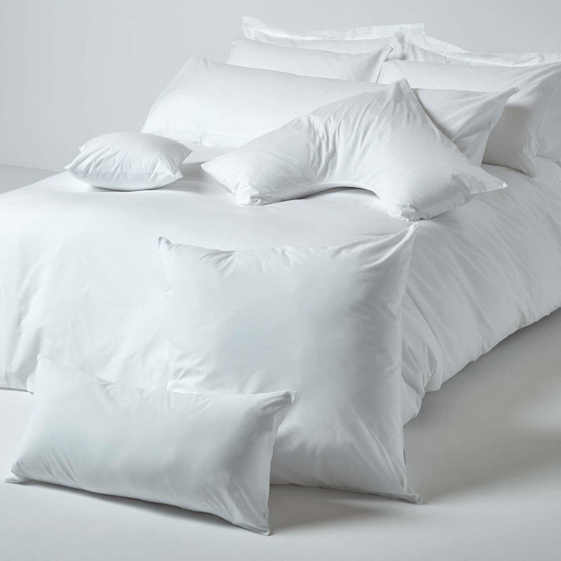 HOMESCAPES White Pure Egyptian Cotton Euro Size Pillowcase 60 x