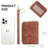 SENDEFN Credit Card Holder Wristlet Woman Wallets RFID Blocking Zipper