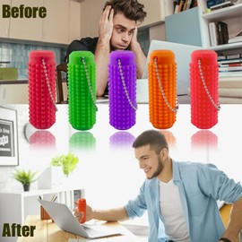 1PCS Little Ouchies Pain Fidget, Pocket Mini Fidget Toy for Adults, Pain Stim Fidget, 3D Printed Venting Key Pendant, Spiky Grippie Stim Keychain Color-Changing (30℃), Novelty Gifts for Friends