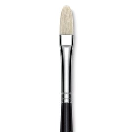 Utrecht Natural Chungking Pure Bristle Brush - Filbert, Size 4, Long Handle