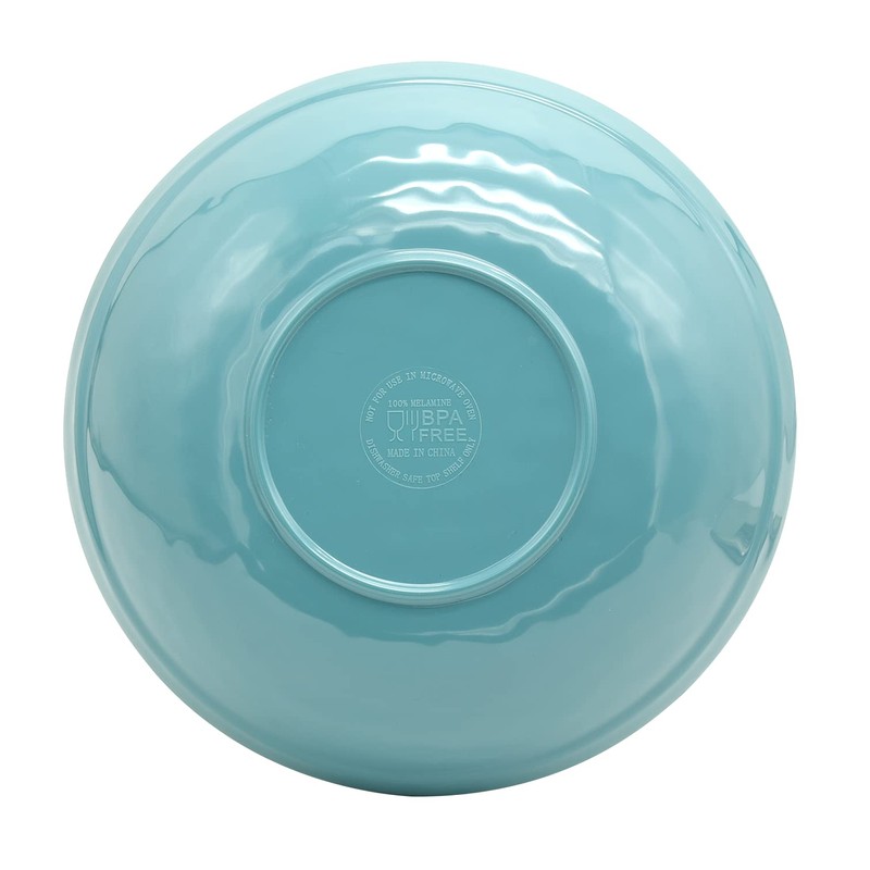 LOK-OSEMILE Gourmet Art Crackle 9" Melamine Salad and Pasta Bowls