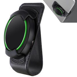 COCASES Holder Compatible with Ooono Co-Driver No2, Leather Sun Visor Clip for Ooono NO2 (Black)