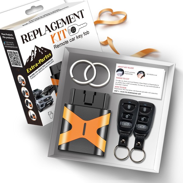 Extra-Partss Simple OBD Key and Remote Key Fob Replacement for