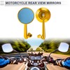 RATCHROLL 1 Set Universal Motorcycle Rear View Mirrors Adjustable Bar