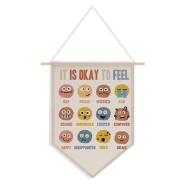 Boho Calming Corner Classroom Nursery Wall Decor for Boys Girls Wall Hanging Pennant Flag Banner Playroom Bedroom Therapy Office Toddler Room Home Decor Wall Art Christmas Birthday Gifts