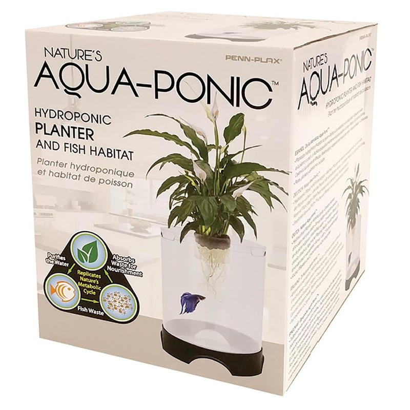 Penn-Plax Aquaponic Planter and Aquarium for Betta Fish | Tank