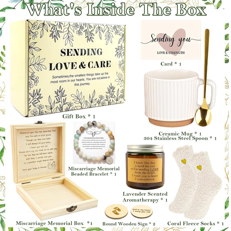 Miscarriage Sympathy Gift Mother Healing Basket Comfort Care Package Women