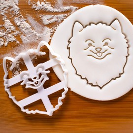 Pomeranian Face Cookie Cutter, 1 Piece. Bakerlogy