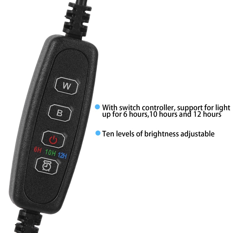 Aquarium Waterproof Dimmable LED Light Fish Tank 3 Light Modes