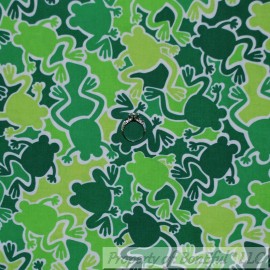 Benartex BonEful FABRIC FQ Cotton Quilt Green FROG Boy Scout Beach Camo Tonal Beach Print