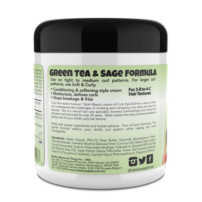 Taliah Waajid Herbal Style & Shine for Natural Hair 6oz