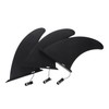 Kisangel Surfboard Fins Set 3pcs Clip-on Fins for Paddleboarding Water