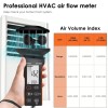 GOYRNES 고예르네스 기류 및 풍속계 방수 터치 버튼이 있는 휴대용