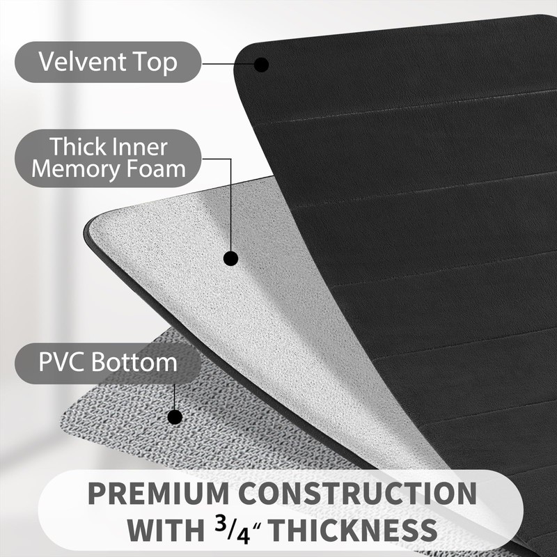 Yimobra Memory Foam Bath Mat Large Size, 51 x 81