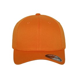 Flexfit Unisex Wooly Combed Baseball Cap, Orange (Orange), xxl