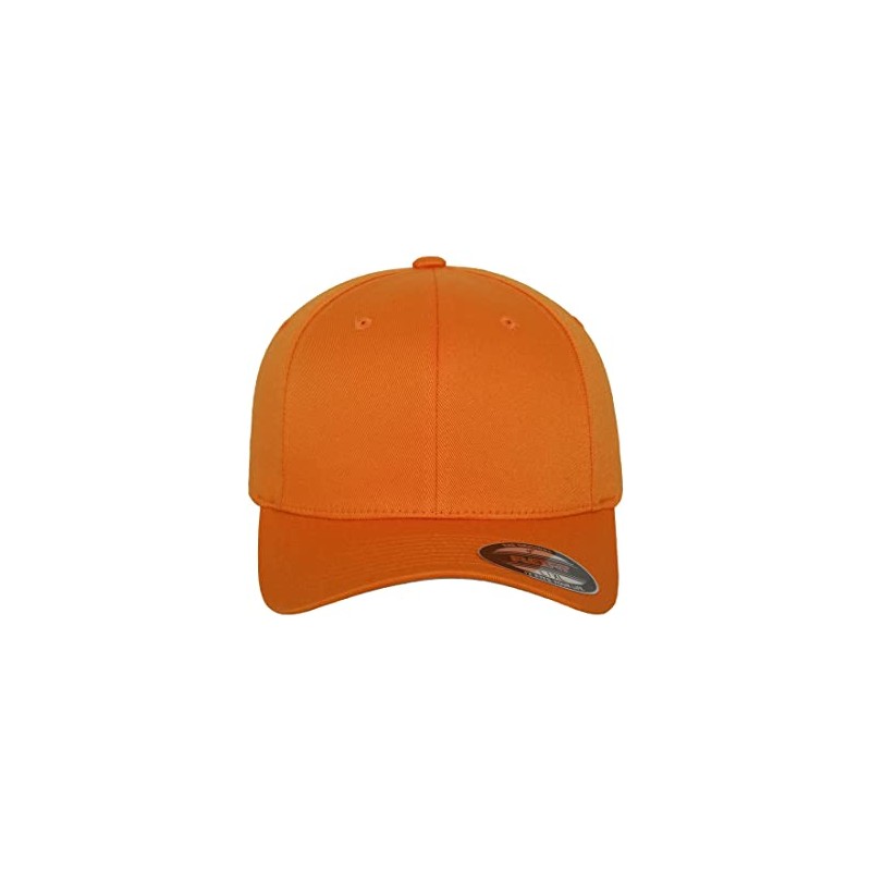 Flexfit Unisex Wooly Combed Baseball Cap, Orange (Orange), xxl