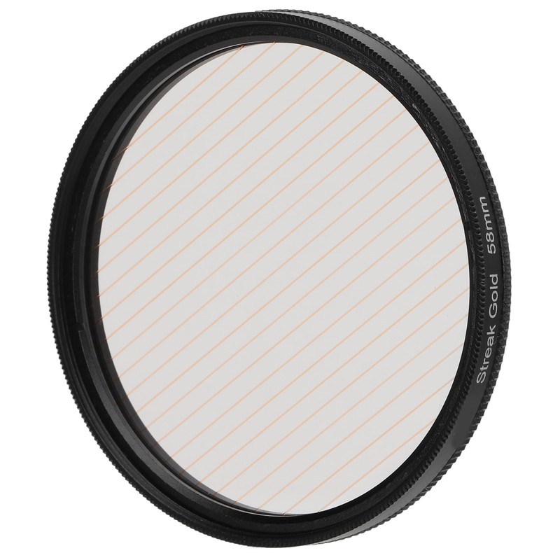 Gold Streak Anamorphic Effect Filter UHD Optical Glass Waterproof Scratch