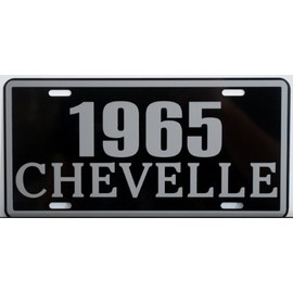 Motown Automotive Design 1965 65 Chevelle Metal License Plate SS Super Sport 327 350 396 454 FITS Chevy TAG 6 X 12 HOT Rod Muscle CAR Classic Museum Collection Novelty Gift Sign