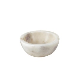 Serene Spaces Living 5" White Marble Bowl - Versatile Elegance for Home Decor and Culinary Delights, Perfect for Displaying, Storing, and Serving a Variety of Treats, Candle Holder, Potpourri