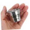 ULTECHNOVO 12 Sets Stainless Steel Shot Glasses with Elegant Thank