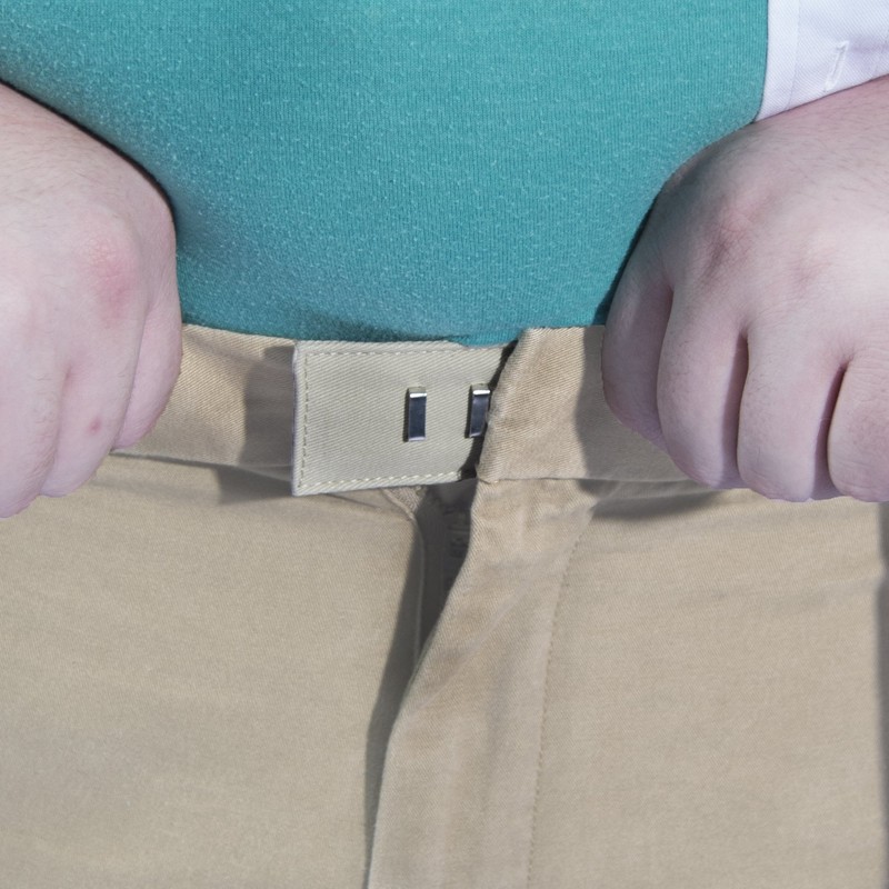 5-Pack Pant Waistband Extender - Sturdy Cotton Hook (Black, Brown,