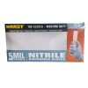 HARDY ONE BOX/100 HARDY GLOVES MEDIUM DUTY- 5MIL THICKNESS NITRILE