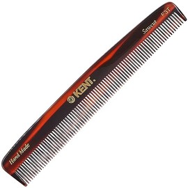 Kent F3T - Peine de tocador hecho a mano para hombres y mujeres, peine alisador de pelo de dientes finos para el cuidado diario del cabello, barba y b