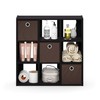 Furinno Simplistic 9-Cube Organizer, Dark Walnut