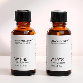 VEDA TINDA SCENT Hotel Diffuser Oil Blend, Hotel Scent Essential Oils for Home Waterless Diffuser, W1998 Luxury Fragrance Oil 2 Fl Oz (2 x 30ml)