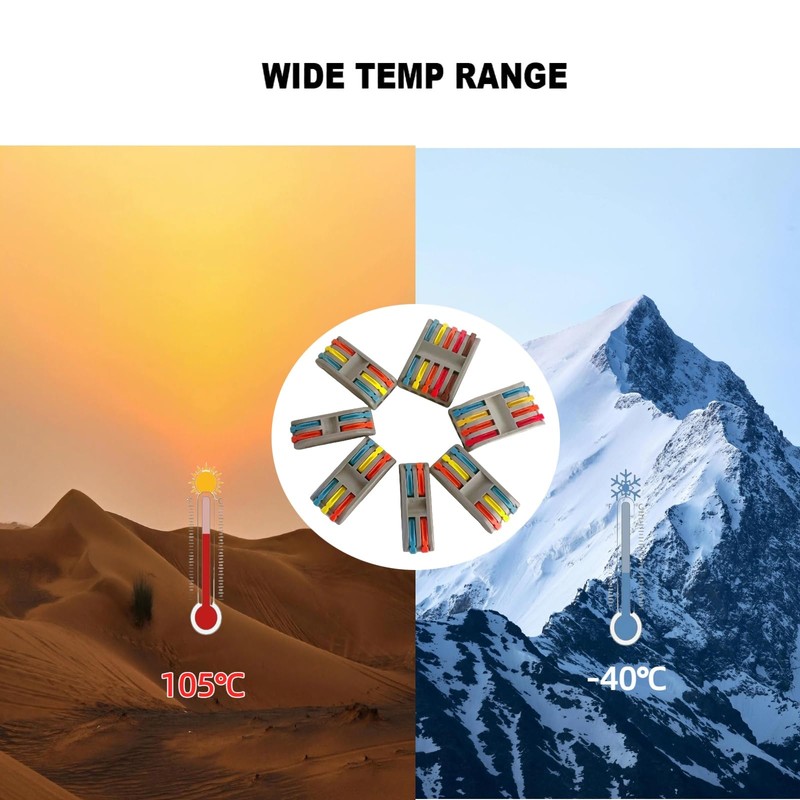 Wire Connectors Butt Terminals Double Wire Plug in Electrical Splicing
