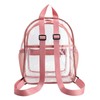 FIYUK Clear Backpack See Through Waterproof Book bag Casual Daypack