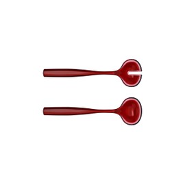 Guzzini - DOLCEVITA 29730165 Salad Servers, Bio-Based Material, Red, 28 cm