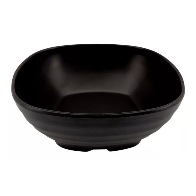 Anforama Set Juego Kit Tazón Sopero Moderna Negro Grueso 6pzas