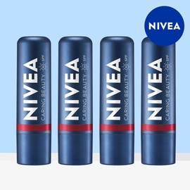 Care & Color Lip Balm Deep Red 4.8g 4 packs / 케어 앤 컬러 립밤 딥레드 4.8g 4개