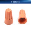 Heyiarbeit 200 Pcs Orange Electrical Wire Connectors Screw Terminals, with