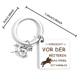 GuardiaTech Horse Girl Gift Keyring Horse Gifts For Girls, Horse-2