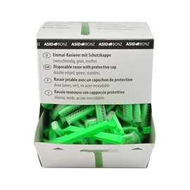 Pack of 100 Rustproof Disposable Razors with Protective Cap Double Edged Disposable Razors Razors