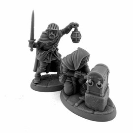 Reaper Teamwork Fighter Roque Miniature 25mm Heroic Scale Figure Dungeon Dwellers Miniatures