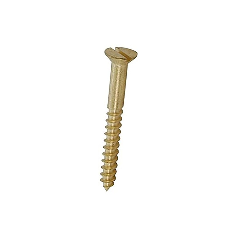 Merriway BH03467 (4 Pcs) 2.1/2-inch x 10 mm Solid Brass